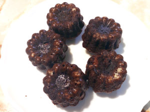 シリコンカヌレ型で！ブラウニー風チョコケーキ