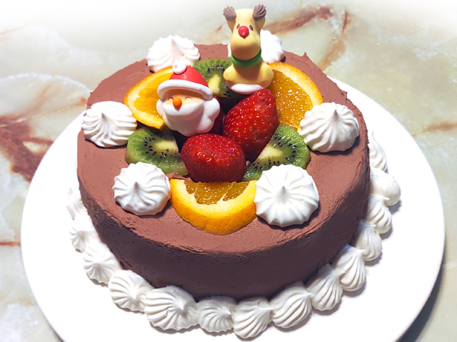 クリスマスに！エンゼルチョコクリームケーキ