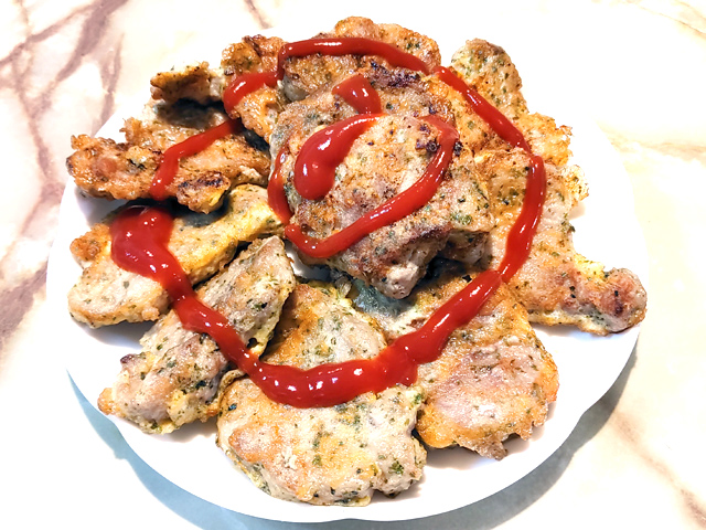 青のりを効かせて！豚ひれ肉の青のりピカタ