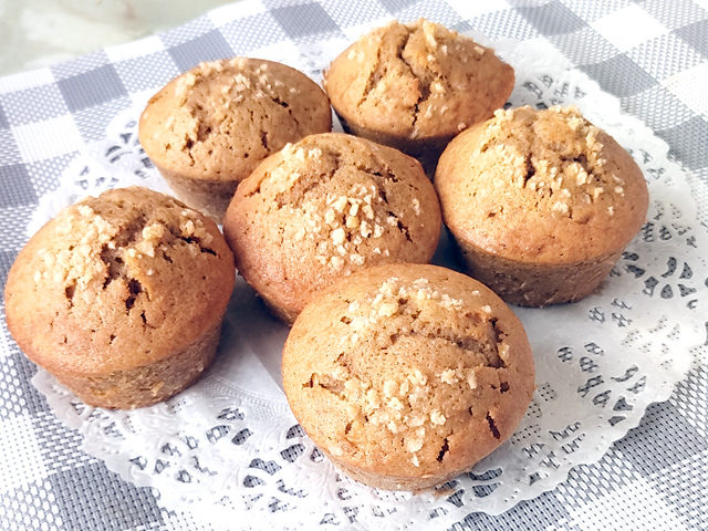 100均の型で！グルテンフリーの米粉モカマフィン