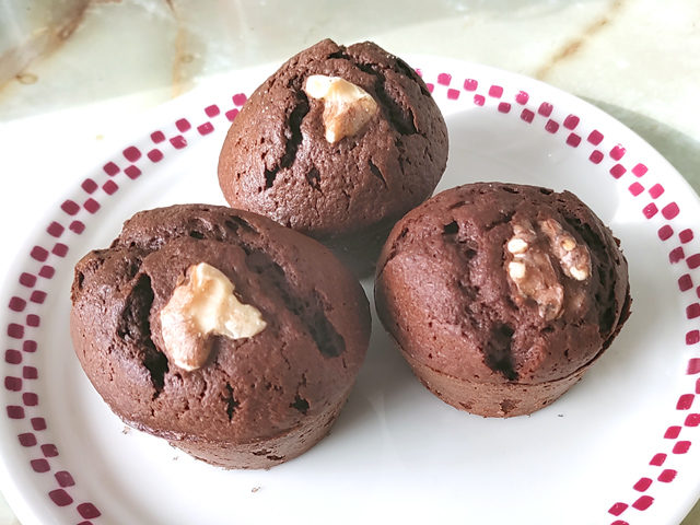 100均のシリコン型で！シンプルチョコマフィン