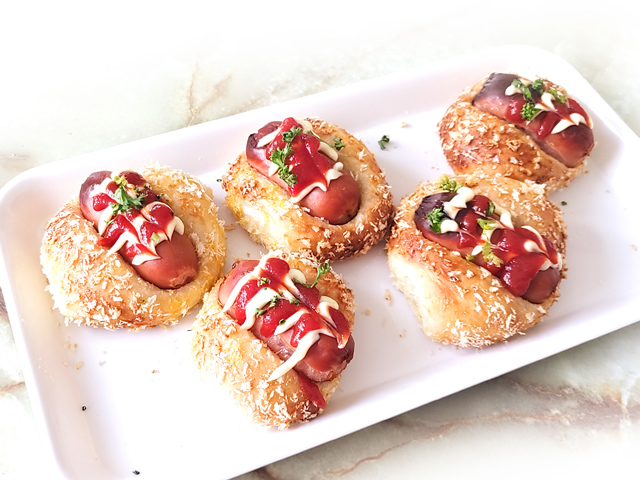 スタンドミキサーで！サクサクミニフランクパン