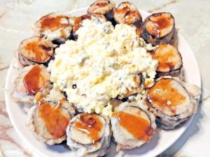 ナスのひき肉挟み天！＆タルタル南蛮