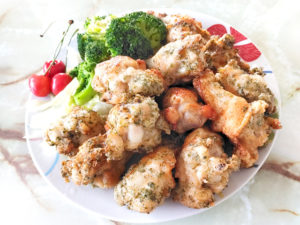 ポテチみたい？手羽元で作る！のり塩のフライドチキン