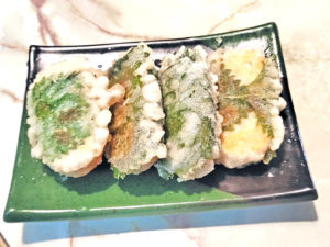 テンペで和食！テンペのしそ巻き天ぷら♪