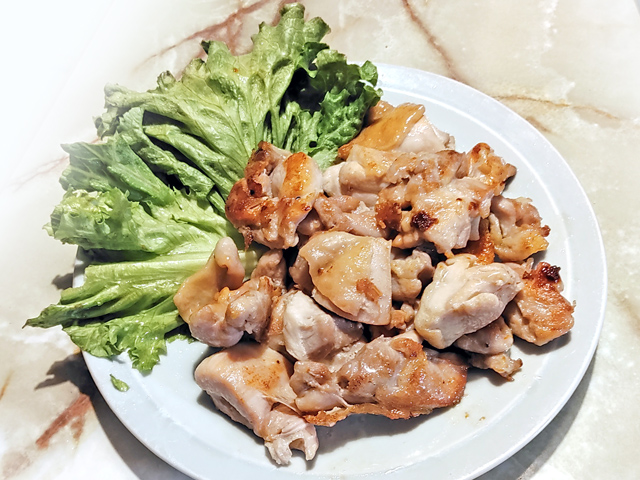 揚げない！焼くだけのガーリックソルトチキン♪