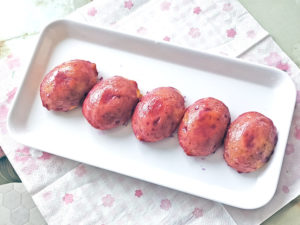 100均のレモンケーキ型で！リアルなさつま芋ケーキ