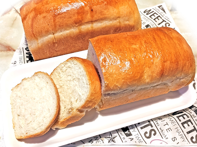 パウンド型で☆ホワイトブレッド風食パン♪