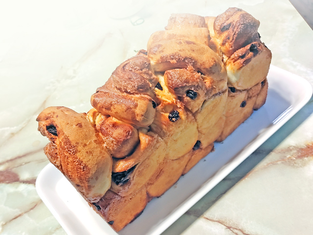 パウンド型で！シナモン＆レーズン ジャンブルローフ