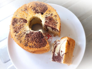 シンプル♪バニラとチョコのマーブルシフォン！