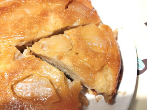 デコケーキ型で！スティッキーアップルスポンジプリン