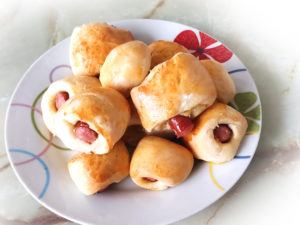 スタンドミキサーで！一口サイズのソーセージパン♪