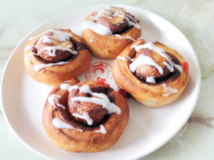 スタンドミキサーで！チェリーのシナモロール風♪