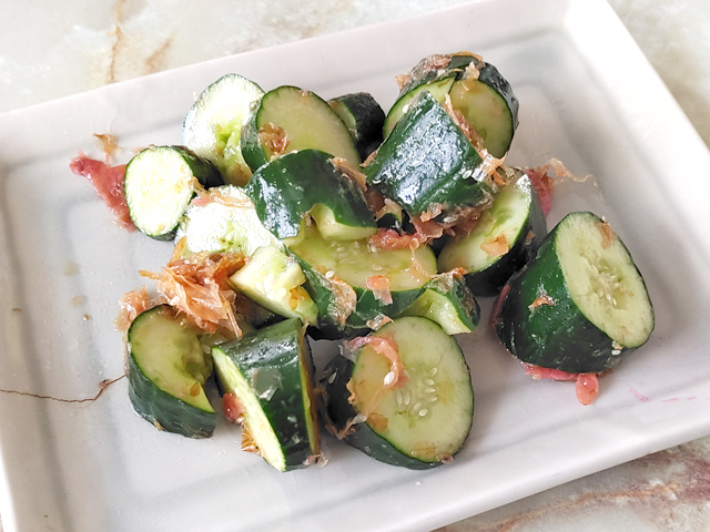 梅干しときゅうりで夏にもさっぱりと！梅キュー♪