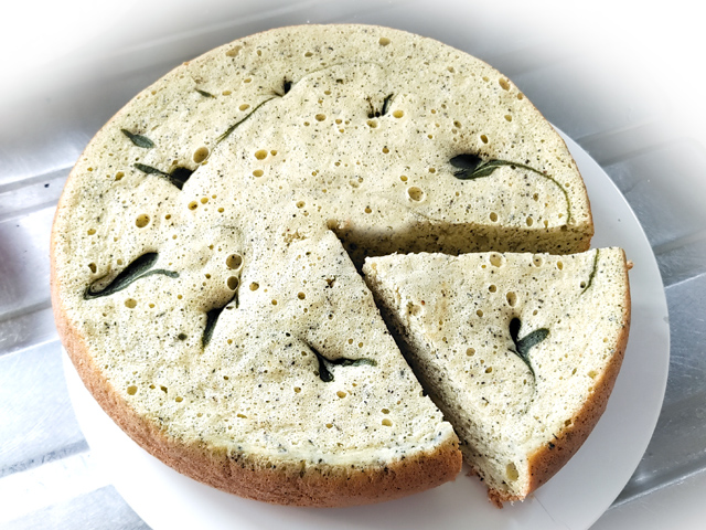 オールパンゼロで！抹茶風味のシフォンケーキ